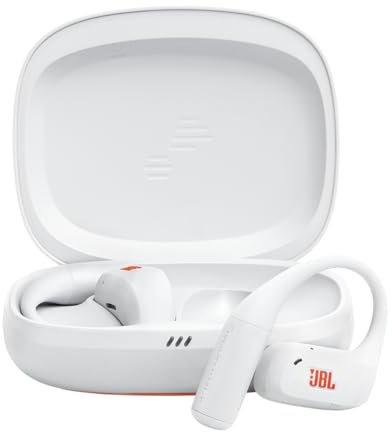 JBL Endurance Zone Cuffie Sportive Open-Ear True Wireless con Archetto Ergonomico, OpenSound, 32H Autonomia, IP68 Impermeabili, Google Finder, Compatibili con App Headphones, Bianco
