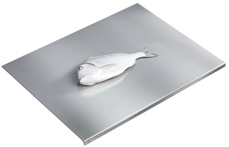 Planches à Découper En Acier Inoxydable Pour Cuisine, 304 Planches à Couper(Size:60 * 50 * 1.5cm)