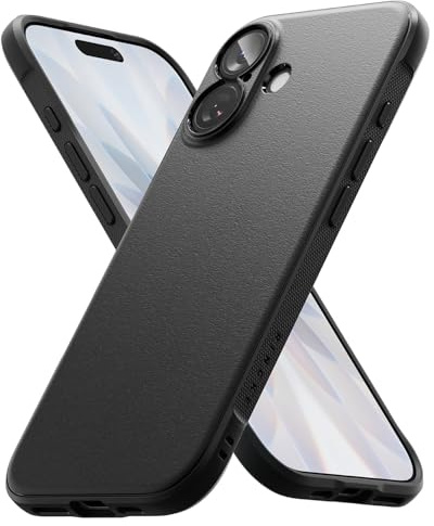 Ringke Onyx für iPhone 17 Hülle, [Griffig] rutschfest Anti-Fingerabdruck Kratzfest Stoßfest Schlankes Design Handyhülle mit Präzisen Kameraausschnitten - Black