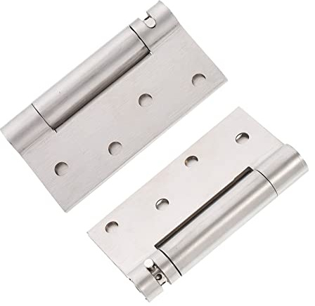 AUTSUPPL 2 pièces Charnières de Porte à Ressort Inox Réglables Lot de Charnières Autoclosantes pour Placards et Armoires Fermeture Automatique Douce