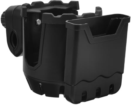 WEKAMOS Portavasos Para Silla De Ruedas De Color Negro Fabricado Material Función De Soporte Para Tazas Para Viajes Cochecito o Andador Ruedas