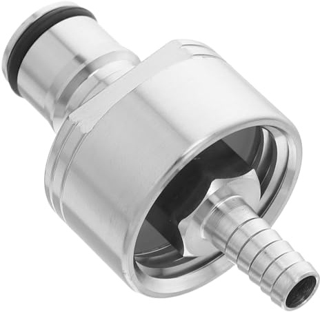 Mikinona Stainless Steel Safety Relief Valve Adapter Carbonation Cap for Beverage Dispenser Industrial Use Valve Connector Fitting with Overpressure Protection and Fast Installation