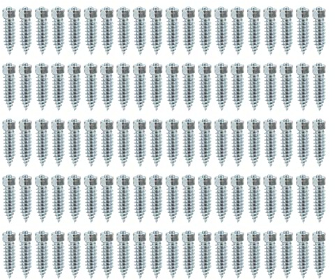 CHICIRIS 100 Pièces Pointes de Pneu M8 Construction Robuste Goujon de Pneu de Roue Antidérapant pour Chargeuse Compacte, Pointe de Neige de Facile à Utiliser pour Moto, Vis de en Aluminium Robuste