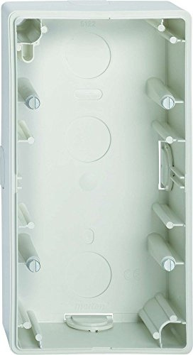 Merten 512219 Aufputz-Gehäuse, 2fach, polarweiß, M-SMART, M1, ARTEC, OCTOCOLOR