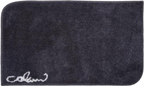 Grund COLANI Exklusiver Designer Badteppich 100% Polyacryl, ultra soft, rutschfest, ÖKO-TEX-zertifiziert, 5 Jahre Garantie, Colani 40, Badematte 80x140 cm, anthrazit