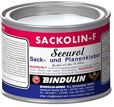 Sackolin-F Planenkleber inkl. 1x Pinsel zum Auftragen des Klebers (350 Gramm)