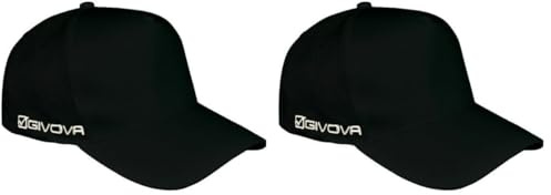Givova ACC09, Cappellino Sponsor Unisex – Adulto, Nero, Taglia Unica
