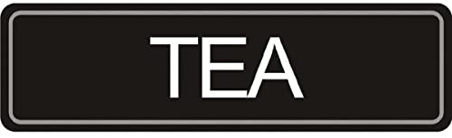 Schild mit Aufschrift Airpot Tee (in englischer Sprache), Hinweisschild, Sicherheitsbeschränkungen