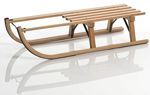 Sirch Davoser Schlitten Buche (Länge: 90 cm, buche lackiert 2 Bockstützen )