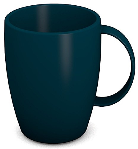 Ornamin Tasse avec poignée 260 ml à essence (modèle 420) /tasse en plastique réutilisable, tasse à café, Pétrole