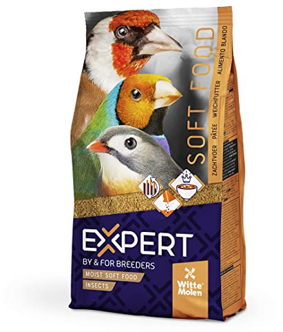 Witte Molen Expert Weichfutter mit Insekten Softbill fressende Vögel, 1 kg