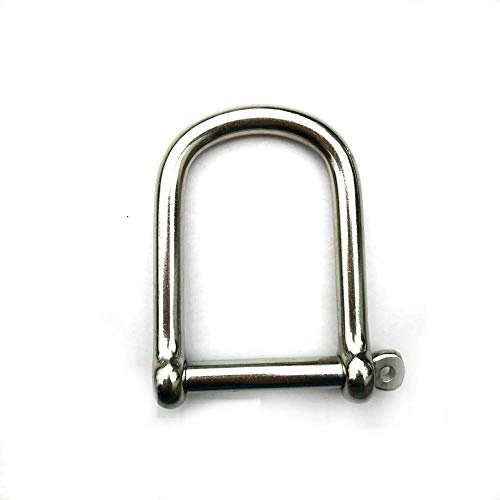 JY-MARINE Stainless Steel 316 Anchor Wide D Shackle Marine Grade,Choose Size 5mm,6mm,8mm,10mm,12mm