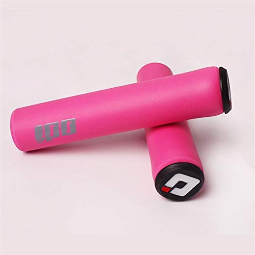 Fahrradgriffe 2ST ODI Fahrrad-Griffe MTB Lenkergriffe Soft-Mountain Bike Silikon Lenkergriff Fahrradzubehör Fahrrad Lenker Griffe (Color : Pink 1 Pair)