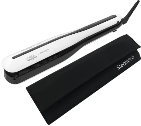 Steampod 3 | Pack Originals | enderezador profesional 2 en 1: liso y resistente | Plancha de pelo con tecnología de vapor | Estuche termoresistente | L'Oréal Profesional