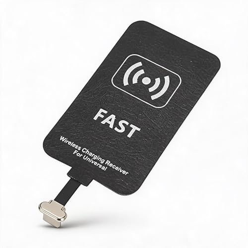 Bewinner Qi Empfänger USB C, 10 W Schnelles, Ultraflaches Typ C Wireless Ladegerät, Ladeempfängermodul, Qi Wireless Ladegerät Empfänger für Typ C Telefonunterstützung, Kabelloses Ladegerät
