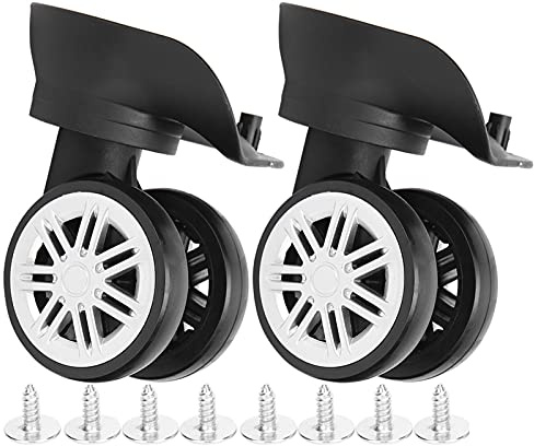 Ejoyous Ersatz-Gepäckräder, 1 Paar Ersatzrollen für die Reparatur von Kofferrädern, Langlebig, Reisekoffer, Stummlaufrollen, Rollräder, Gepäckrollen, Teile