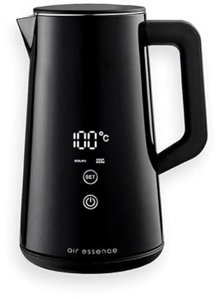 lektrischer Wasserkocher Air Essence LuminaTi PRO, Kettle, Leistung 1500W, Fassungsvermögen 2L, wasserkocher klein schwarz, wasserkocher mit temperatureinstellung