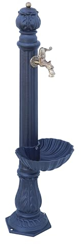 Fonderie BONGIOVANNI Fontaine à colonne en fonte Modèle Déesse sans robinet pour jardin extérieur, maison terrasse