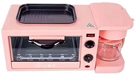 Breakfast Maker Station 3 in 1 - Multifunctional Machine with Mini Toaster, Frying Pan, and Egg Sandwich Maker - Electric Oven for All-Day Breakfast