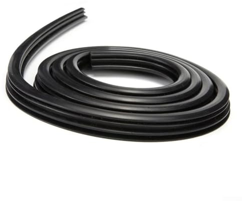 Guarnizione di ricambio per frigorifero, in gomma nera, 1,83 m, antivento, per telaio della porta, isolamento acustico, isolamento termico, striscia meteorologica