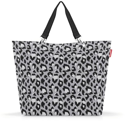 reisenthel shopper XL leo nero – Geräumige Shopping Bag und edle Handtasche in einem – Aus wasserabweisendem Material
