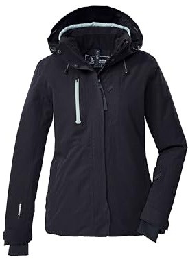 Killtec Damen Ksw 35 Wmn Ski Jckt Skijacke/Funktionsjacke mit abzippbarer Kapuze und Schneefang