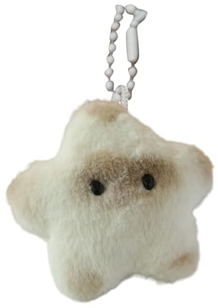 Niesel Plyschstjärnnyckelring,plysch Capybara Star Keychain | Mjuk stjärna plysch stjärnhänge nyckelring | Squeak Happy Star plysch nyckelring för vuxna, studenter, väskor, Svart, Se référer au
