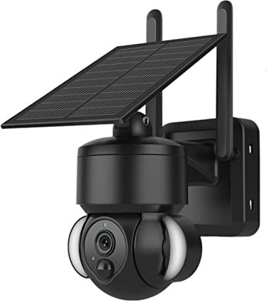 Cámara de seguridad solar al aire libre 5MP Cámaras de seguridad solar con energía solar WiFi al aire libre WiFi/4G SIM Tarjeta PTZ Vigilancia Sensor de detección de movimiento IP App Ubox (cámara