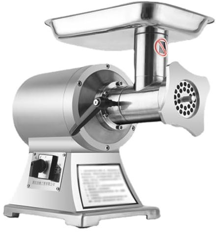 IUBGFTO Commercial Electric Stainless Steel Mincer, Household Automatic Dumpling Stuffing Minced Meat Sausage Enema Machine, Food Grinding Mincing Machine, for Home Kitchen Use
