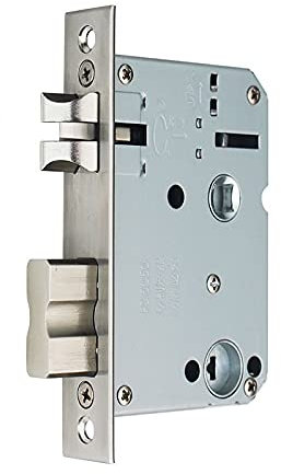 GZKDKZB Serrure à mortaise, Serrure à mortaise, Serrure à Empreinte Digitale 50x50, Panneau en Acier Inoxydable, Serrure de Porte intérieure en Bois, Distance Entre Les Axes 50, (Taille :