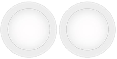 2 Pack 6 Inch LED Disk Light, Dimmable Flush Mount Ceiling Lights, Daylight 5000K, 15W 1100LM, CRI 90+, Low Profile Surface Mount Ceiling Disc Light, Wet Rated, Installs into Junction Box, ETL & FCC