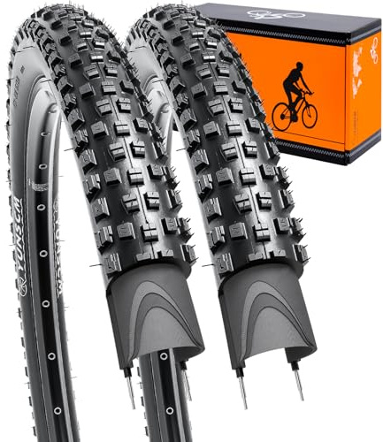 YUNSCM 29 Pulgada Lightweight Montaña Bicicleta Cubierta 29X2.10 (ETRTO 54-622) 60TPI Nylon, Puncture-Resistant, Compatible with 29x2.0 29x2.10 29x2.125 Bicicleta Cubierta-2 PCS (Y-566)
