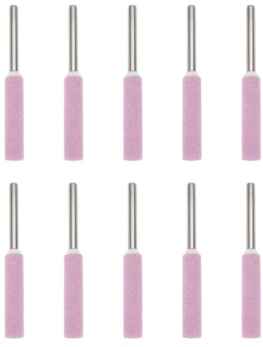 LT Easiyl 10 piezas de piedra de molienda para motosierra de 5,5 mm compatible con Dremels compatible con amoladora Proxxon