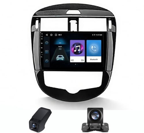 CarPlay & Android Auto Autoradio 2Din,per Nissan Pulsar 6 NB17 2014-2018 ricevitore multimediale digitale da 9 pollici radio 2DIN con schermo telecamera posteriore Bluetooth/GPS Navi(NF-2)