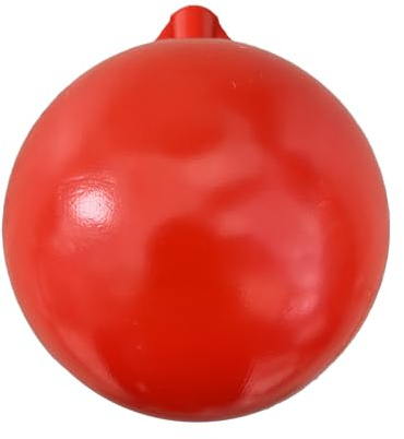 115mm Round Filling Valve Float, Red Plastic Ball Float with 5/16 Brass Insert, Fits Part 1 & 2 Ballcock Arms, Toilet Cistern & Loft Tank, Made in The UK to BS 2456 114S ((Float Only), 2, Count)