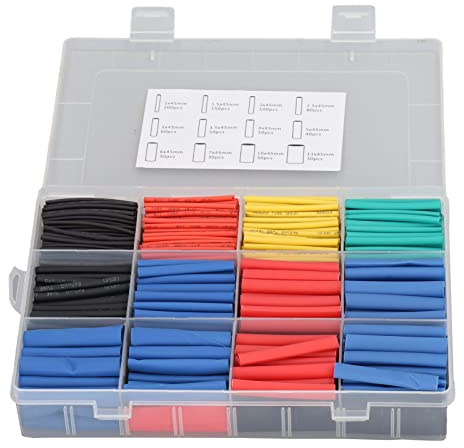 Kit de Tubes thermorétractables, 850 pièces, Manchons thermorétractables ignifuges en polyoléfine de qualité supérieure pour la réparation de câbles, Regroupement de Fils