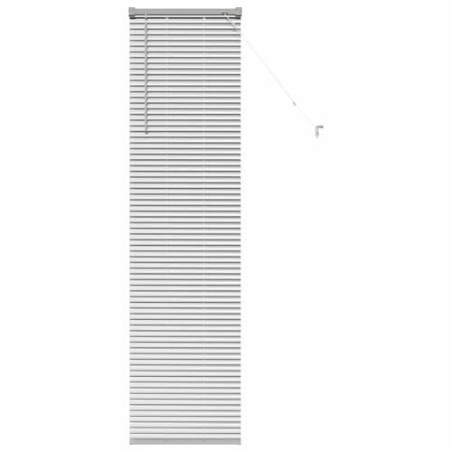 Gecheer Persiane Veneziane in Alluminio Argento, Tende per Finestra con Lamelle Orizzontali, Controllo Luce e Privacy, Opaco per Interni Moderni for Soggiorno, Camera da Letto