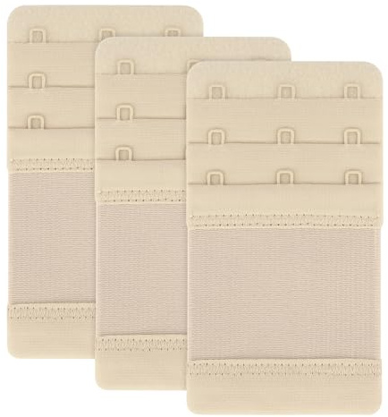 Tobfit 3 PACK Bra Extenders - 3 Hooks, Soft Women's Bra Extenders