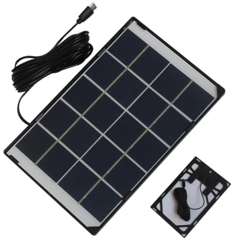 Bärbar solpanel 30 W 5 V bärbar och justerbar hållare powerbank | USB-panel med kabel och hög effektivitet för telefon lykta fläkt strömavbrott camping fiske picknick resa bil