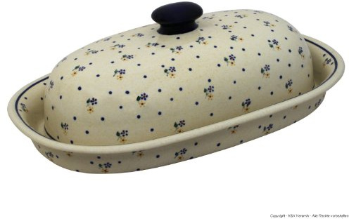 Bunzlauer Keramik Brotbehälter 39.5x25.5x13.0 cm im Dekor 111