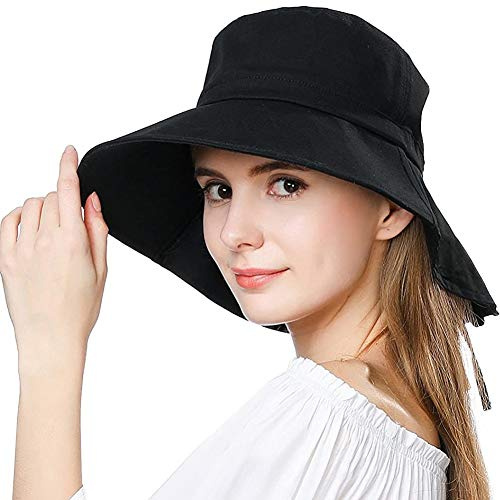 Comhats Sun Hats Women UV Protection UPF 50 Wide Brim Gardening Hats with Neck Flap