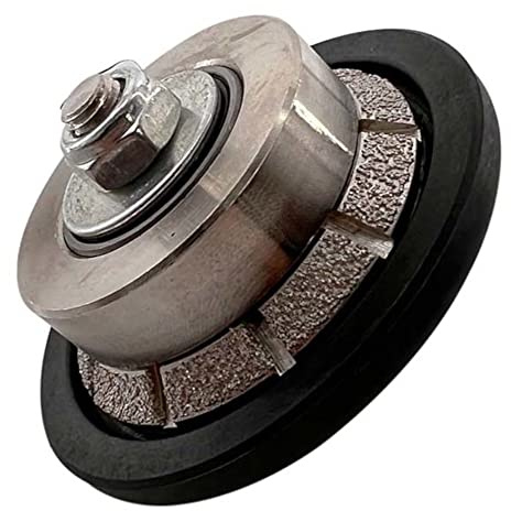 3/16 Bevel Diamond Hand Profile Wheel for Granite, Marble, and Stone, 40/50 Grit, 5/8-11 Arbor