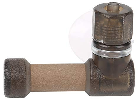 CO2 Diffuser for Aquarium, ABS Carbon Dioxide Reactor with Secure Lock System, Reverse Osmosis Diffusion for Planted Tank and Aquatic Environments (S-Brown)