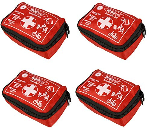 Wundmed Erste Hilfe Set 32-teilig in praktische Etui mit Gürtelschlaufe (4 x Set)