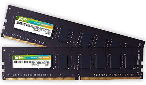 2X Silicon Power Desktop PC Memoria DDR4 3200 PC4-25600 8GB (16GB) 288Pin 1.2V CL22 SP016GBLFU320B22