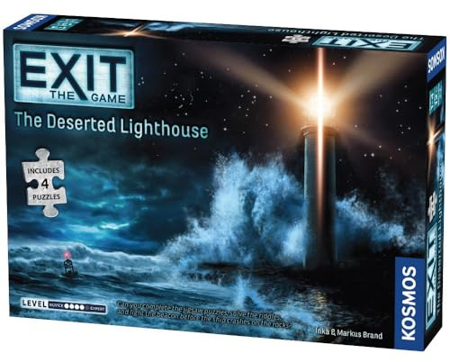 Thames & Kosmos - EXIT: The Deserted Lighthouse Jigsaw Puzzle – Level: 4/5 - Unique Escape Room Game - 1–4 Players - Puzzle Solving Strategy Board Games for Adults & Kids, Ages 12+ - 692878
