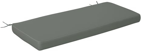Outsunny Garden Bench Cushion 2 Seater Loveseat 120 x 50 x 8 cm Grey