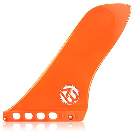 AQUBONA 9'' Surf & SUP Fin Single Center Water Fin Free No Tool Fin Screw Stand up Paddleboard Fin for Longboard Surfboard