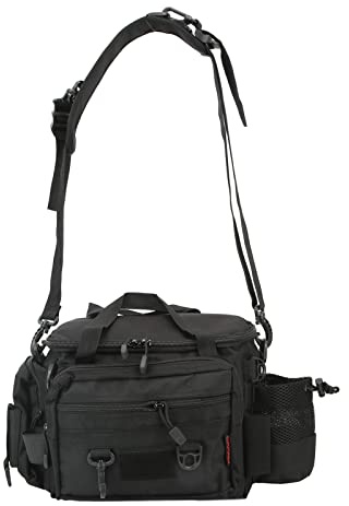 Angeltasche,23L Große Kapazität 15Kg Traglast IPX4 Wasserdicht Crossbody-Angelausrüstungstasche multifunktional mit Schultergurt for Angler Outdoor-Enthusiasten Camping Reisen Angeltouren