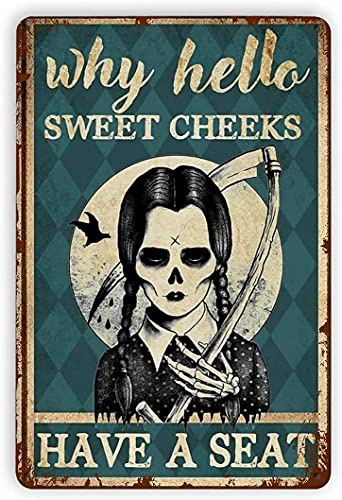 Full Moon Skull Girl Poster Full Moon Skull Miko Blechschild aus Metall, The Moon is Calling and I Must Go Fun Badezimmer Vintage Blechschilder Office Bar Sign Man Cave Decor Cafe Farmhouse Wall Decor